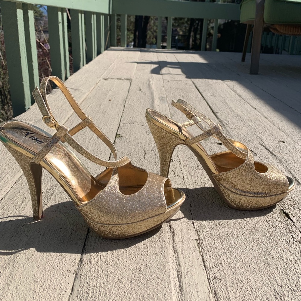 Gold heels